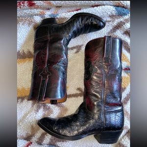 Women’s ostrich Lucchese cowboy boots size 9.5